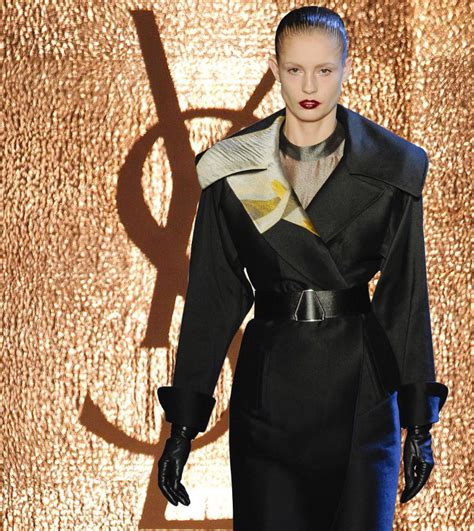 yves saint laurent trench coat runway|ysl clothing.